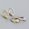 Wholesale Silver Ear Studs For Women Geometric Style S925 Silver Gold Ball Diamond Electroplated