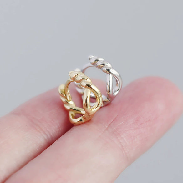 Wholesale Silver Ear Studs Geometric Style S925 Silver Electroplated For Female