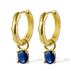 Wholesale 925 Silver Earrings Geometric Style Colorful Egg Zircon Design For Women