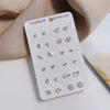 Wholesale Silver Earrings Set For Women Simple Allmatch Geometric Electroplated Earrings Combination