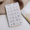 Wholesale Silver Earrings Set For Women Simple Allmatch Geometric Electroplated Earrings Combination
