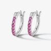 Wholesale 925 Silver Earrings With Geometric Design And Colorful Zirconium Diamond Embedded Niche Style For Women