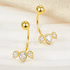 Wholesale 925 Silver Earrings With Geometric Pattern And Zircon Design Simple Light Luxury Style For Women