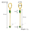 Wholesale Silver Earrings With Geometric Style And Zircon Treatment