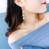 Wholesale 925 Silver Electroplated Butterfly Long Tassel Earrings For Women