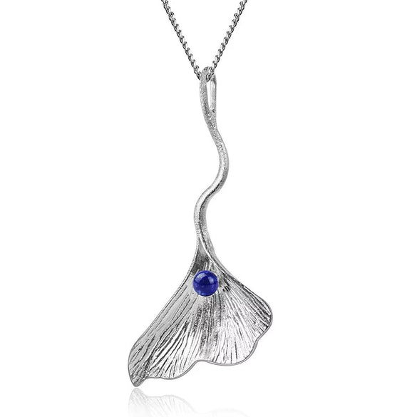 Wholesale 925 Silver Elegant Ginkgo Leaves Fan Ear Hook Pendant Earrings Jewelry For Women