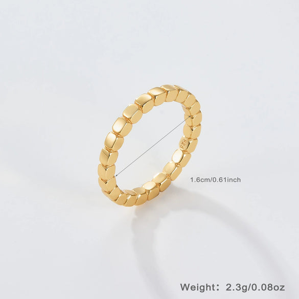 Wholesale 925 Silver Geometric Broken Ring Jewelry With Electroplating