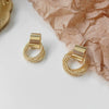 Wholesale 925 Silver Geometric Circle Earrings
