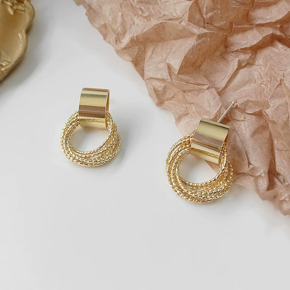 Wholesale 925 Silver Geometric Circle Earrings
