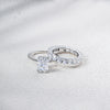 Wholesale Silver Geometric Diamond Cut Zircon Set Ring For Women