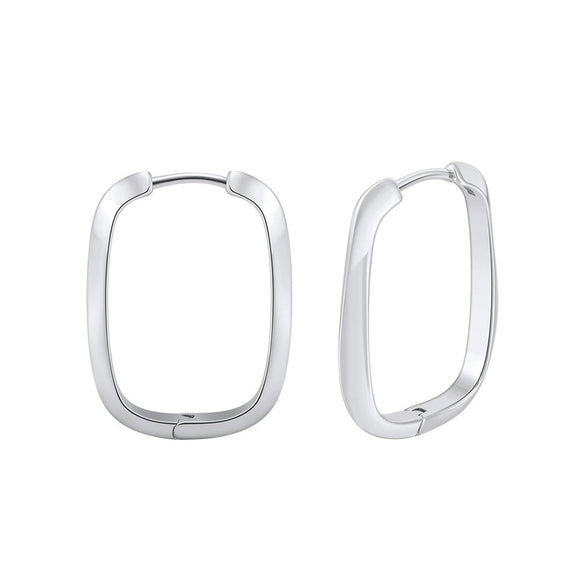 Wholesale 925 Silver Geometric Earrings For Women Electroplated Simple Niche Style
