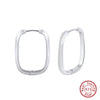 Wholesale 925 Silver Geometric Earrings For Women Electroplated Simple Niche Style