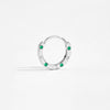 Wholesale Silver Geometric Earrings With Zircon Electroplated With Platinum And 18K Gold For Women