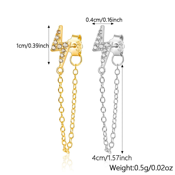 Wholesale 225 Silver Geometric Electroplated Earrings For Women