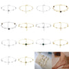 Wholesale 925 Silver Geometric Four Leaf Clover Women's Anklet