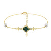 Wholesale 925 Silver Geometric Fourleaf Clover Women's Anklet
