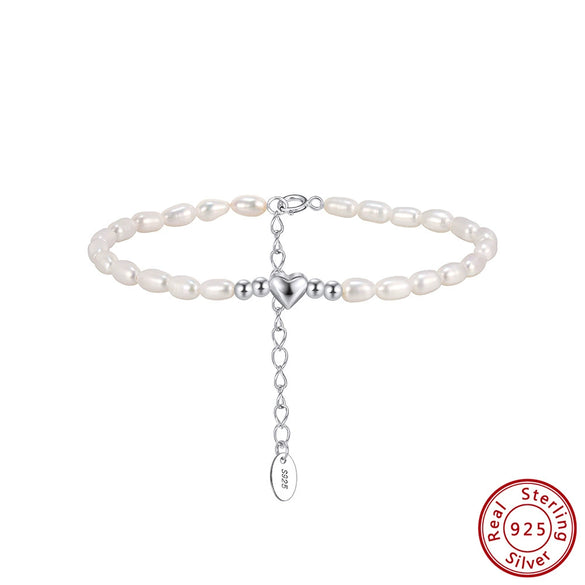 Wholesale 925 Silver Geometric Heartshaped Electroplated Bracelet For Women