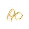 Wholesale 925 Silver Geometric Heavy Industry Metal Long Rivet Earrings For Women With Electroplating