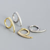 Wholesale 925 Silver Geometric Heavy Industry Metal Long Rivet Earrings For Women With Electroplating