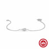 Wholesale 925 Silver Geometric Kite Shaped Women's Bracelet With Electroplating And Unique Design