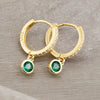 Wholesale 925 Silver Geometric Microinlaid Zircon Earrings For Women With Ring And Ear Buckle