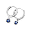 Wholesale 925 Silver Geometric Microinlaid Zircon Earrings For Women With Ring And Ear Buckle