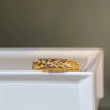 Wholesale 925 Silver Geometric Minimalist Handmade Wiredrawing Ring Plated With 18K Gold