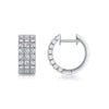 Wholesale 925 Silver Geometric Moissanite Inlay Women's Earrings Fashion Style