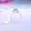 Wholesale 925 Silver Geometric Pink Diamond Women's Ring