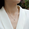 Wholesale 925 Silver Geometric Square Moissanite Set With Diamonds Pendant Clavicle Chain Necklace For Women And Men