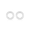 Wholesale 925 Silver Geometric Style Epoxy Inlaid Zircon Women's Earrings