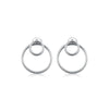 Wholesale 925 Silver Geometric Style Epoxy Inlaid Zircon Women's Earrings