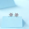 Wholesale 925 Silver Geometric Style Inlaid Moissanite Women's Earrings