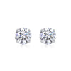 Wholesale 925 Silver Geometric Style Inlaid Moissanite Women's Earrings