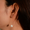 Wholesale Silver Geometric Style Tassel Natural Pearl Earrings For Women