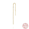 Wholesale 925 Silver Geometric Tassel Earrings For Women Slimming Long With Zircon All Match Universal