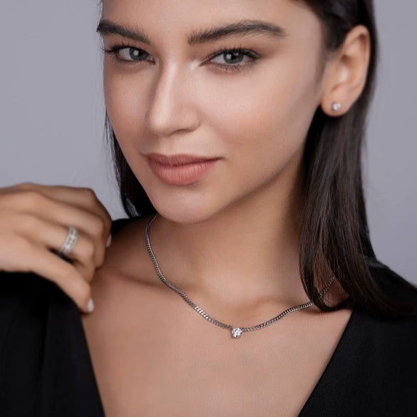 Wholesale 925 Silver Gold Plated Geometric Cuban Chain Necklace For Men And Women