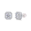 Wholesale 925 Silver Heart Geometric Fashion Earrings Set With Diamonds Moissanite For Women