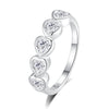 Wholesale 925 Silver Heartshaped Diamond Ring For Women