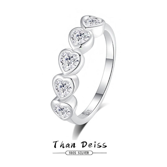 Wholesale 925 Silver Heartshaped Diamond Ring For Women