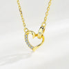Wholesale 925 Silver Heartshaped Geometric Design Women's Necklace Pendant Accessories