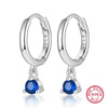 Wholesale 925 Silver Inlaid Zircon Geometric Earrings For Women With Electroplating