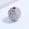 Wholesale Silver Inlaid Zirconia Round Bead Jewelry Accessories