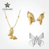 Wholesale Silver Jewelry Ancient Style With Butterfly Dragonfly Insect Patterns Electroplated