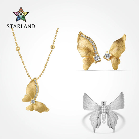 Wholesale Silver Jewelry Ancient Style With Butterfly Dragonfly Insect Patterns Electroplated