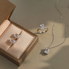 Wholesale Silver Jewelry Geometric Square Zircon Pendant Cross Chain Necklace With Electroplating