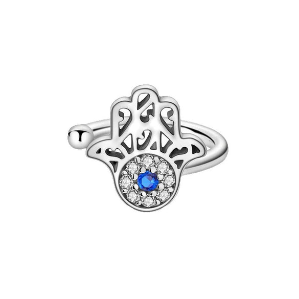 Wholesale Silver Jewelry Iris Flower Butterfly Snakeshaped Star Ear Bone Clip Earrings Zircon Light Luxury Style