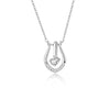 Wholesale Silver Jewelry Ushaped Horseshoe Pendant Necklace For Women With Diamond Design
