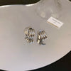 Wholesale Silver Metal Multi Layer Geometric Circle Cold Wind Electroplated Earrings For Women Light Luxury High End Style