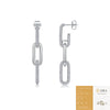 Wholesale 925 Silver Moissanite Geometric Fashion Light Luxury Women's Earrings Set With Diamonds